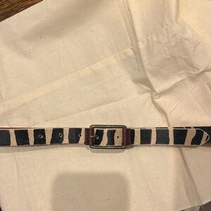 🍀 Lucky Brand 🍀 zebra 🦓 print belt